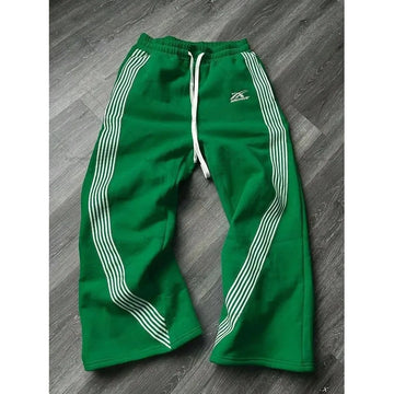Y2k Embroidered Black Gray Casual Pants Camo Functional Tactical Functional Men's Women's Premium Jogging Drawstring Sweatpants