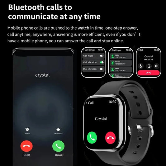 GPS Smart Watch Men For Apple Watch 10 Series Always On Display Body Temperature BT Call NFC Women Smartwatch For IOS Android