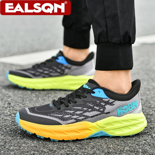 Men's Trendy Breathable Running Shoes Lightweight Casual Sports Sneakers for Walking Training Tennis Lace-Up Athletic Footwear